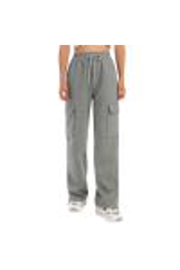 Women's Chic Loose Fit Sweatpants Women's Solid Color Four Seas Longg Beted Loose Waist With Pocket Sports Outdoor Dance Casual Straight Underpants Elegant Slim Fit Full Elegant Pants for Women