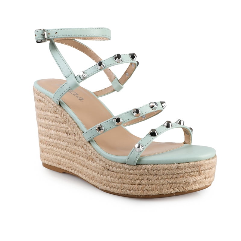 Women's Chic Strappy Espadrilles Platform Wedge Casual Sandals