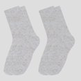 thumbnail image 1 of Women's Chic Style Solid Speckled Crew Socks Non Slip Cotton for Casual 2 Pairs - White, 1 of 6