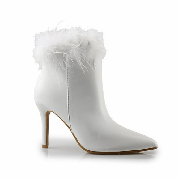 Women’s Chic and Featherlight Faux Leather Pointed Toe Stiletto Booties