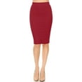 thumbnail image 1 of Women's Chic and Trendy Banded Waist Solid Skirt, 1 of 4