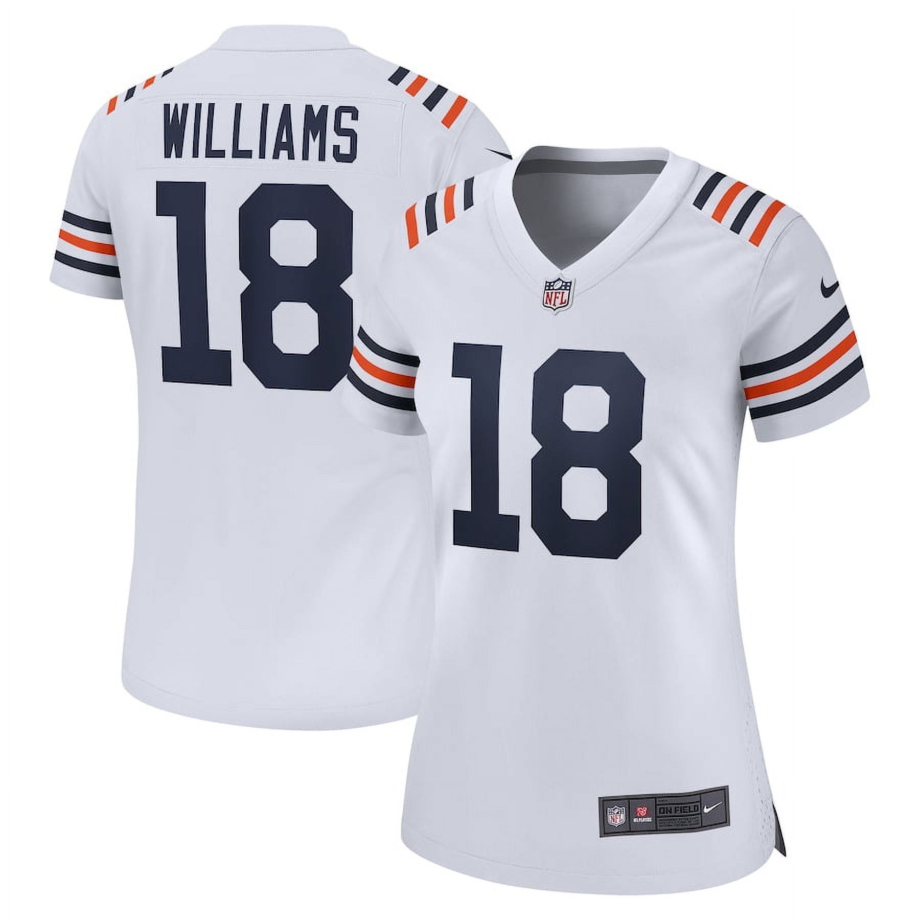 Women's Chicago_Bears Caleb Williams White 2024 NFL Draft 2nd Alternate