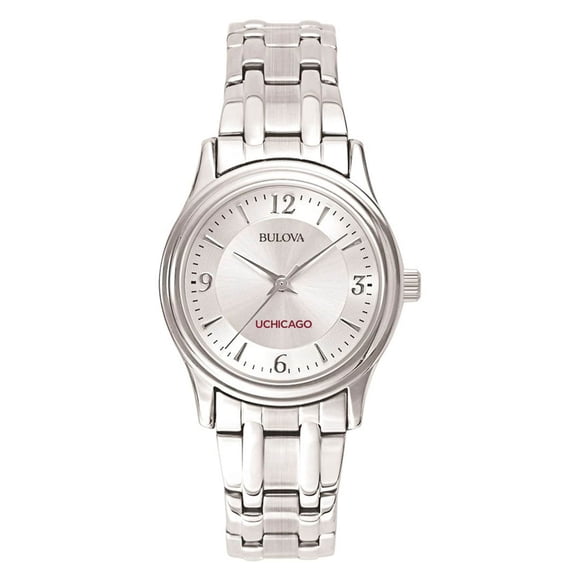 Women's Chicago Maroons Silver-Tone Dial Stainless Steel Quartz Watch
