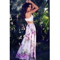 thumbnail image 1 of Women' s Chiffon Boho Skirt Floral Long Skirt High Waist Flared Pleated Beach Skirt, 1 of 2