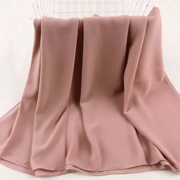 Women's Chiffon Hijab Scarf - Lightweight Flowy Headwrap for Muslim Women, Modest Fashion Shawl with Soft Drape for Daily Wear & Special Occasions - F