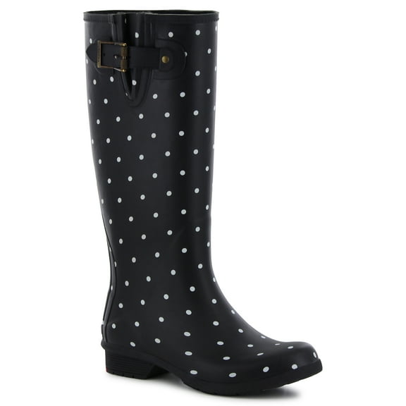 Women's Chooka Dot Blanc Tall Waterproof Rain Boot