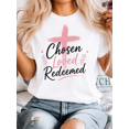 thumbnail image 1 of Women's Christian Cross Graphic T-Shirt, Inspirational Faith Print Crew Neck Short Sleeve Casual Tee for Everyday Wear, 1 of 12