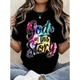 thumbnail image 1 of Women's Christian Faith Graphic T-Shirt, God Writes Every Chapter Inspirational Print Crew Neck Short Sleeve Casual Religious Tee, Church Gift for Women, 1 of 11