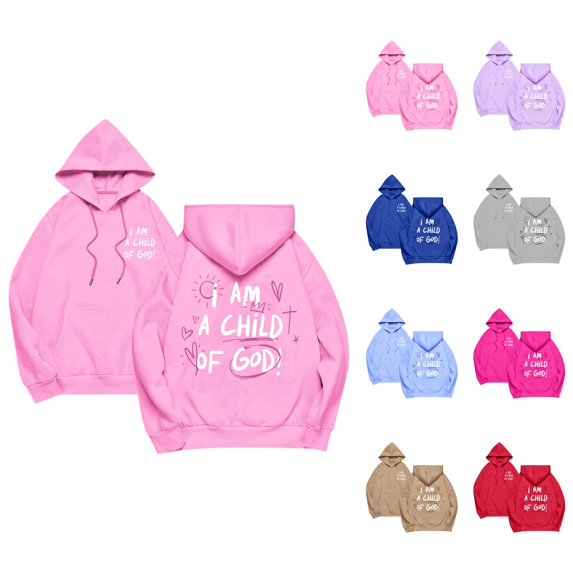 Women's Christian Hoodie 2026 Long Sleeve Christian Y2K Graphic Hooded Sweatshirt with Pockets Pullover Top