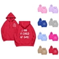 thumbnail image 1 of Women's Christian Hoodie 2026 Long Sleeve Christian Y2K Graphic Hooded Sweatshirt with Pockets Pullover Top, 1 of 6