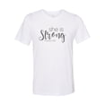 thumbnail image 1 of "Women's Christian Shirt, She Is Strong, Religious Tee, Sublimation, Christian Tee, Ladies Top, Gift For Her, Jesus, Faith, Love, Strength, White, XL", 1 of 1