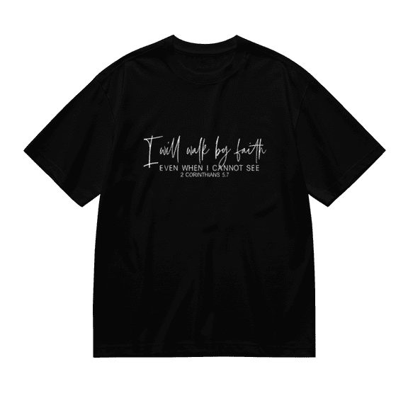 Women's Christian T Shirt Funny Letter I Will Walk by Faith Short Sleeve Graphic Print Inspirational Religious Tee Tops