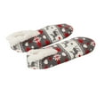 thumbnail image 1 of Women's Christmas 2-In-1 Slipper Socks Fleece Fuzzy Non Slip Thermal House Socks with Grips Gifts Warm Winter, 1 of 3