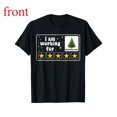 thumbnail image 1 of Women's Christmas Break Graphic Comfortable T Shirt Casual Breathable Short Sleeve Round Neck Top Black S-5XL, 1 of 5