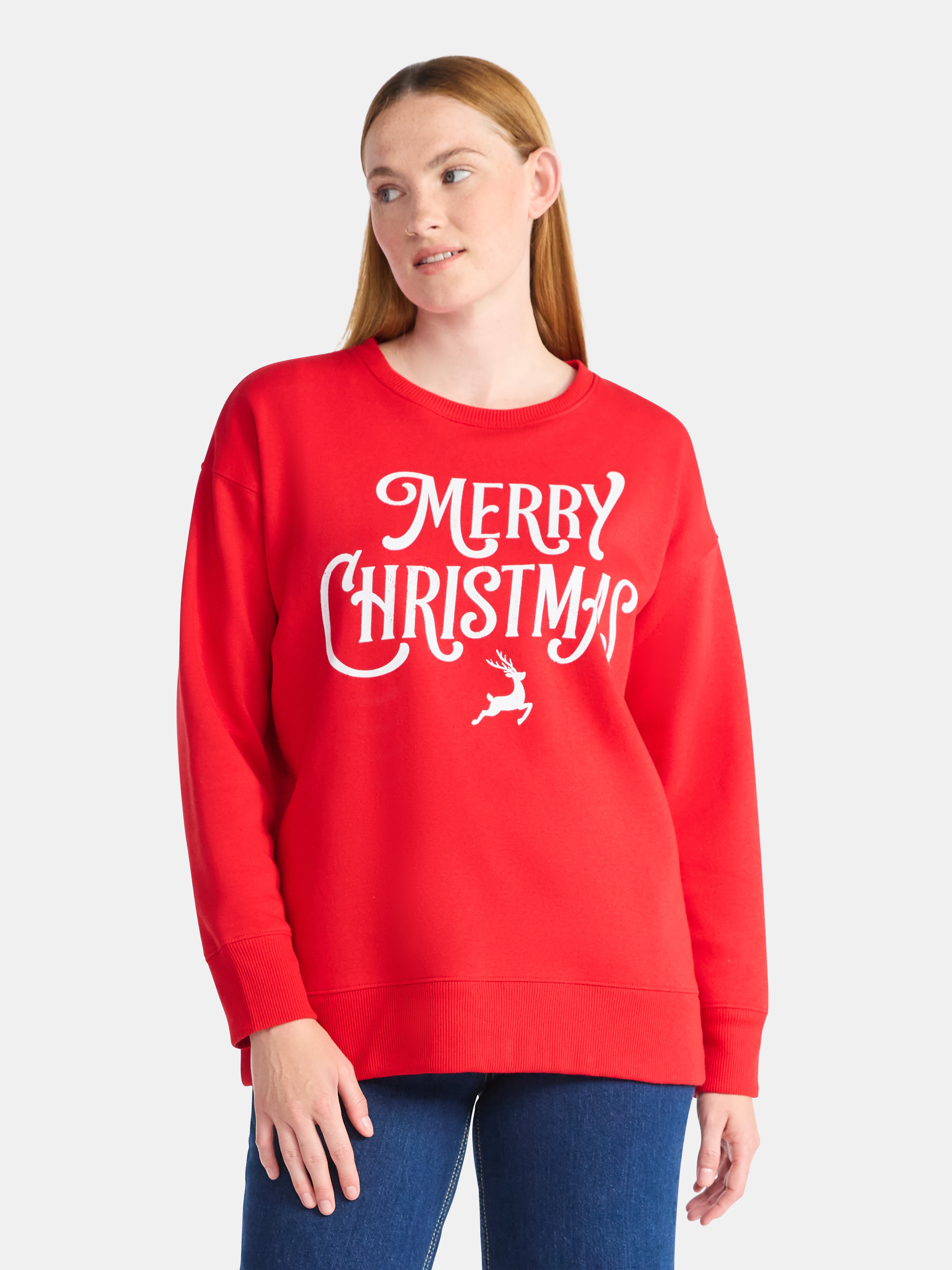 Women's Christmas Christmas Flair Graphic Fleece from Holiday Time, Sizes S-XXXL