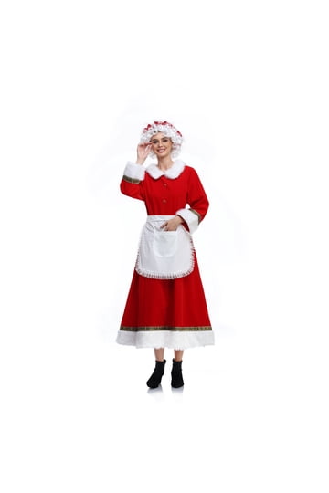 santa fancy dress ladies Ladies "Santa's Helper" Dress and Belt B&K Enterprises Costume Company