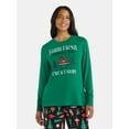 thumbnail image 1 of Women's Christmas Cut & Carry Crewneck Hacci Top from Holiday Time, Sizes S-XXXL, 1 of 5