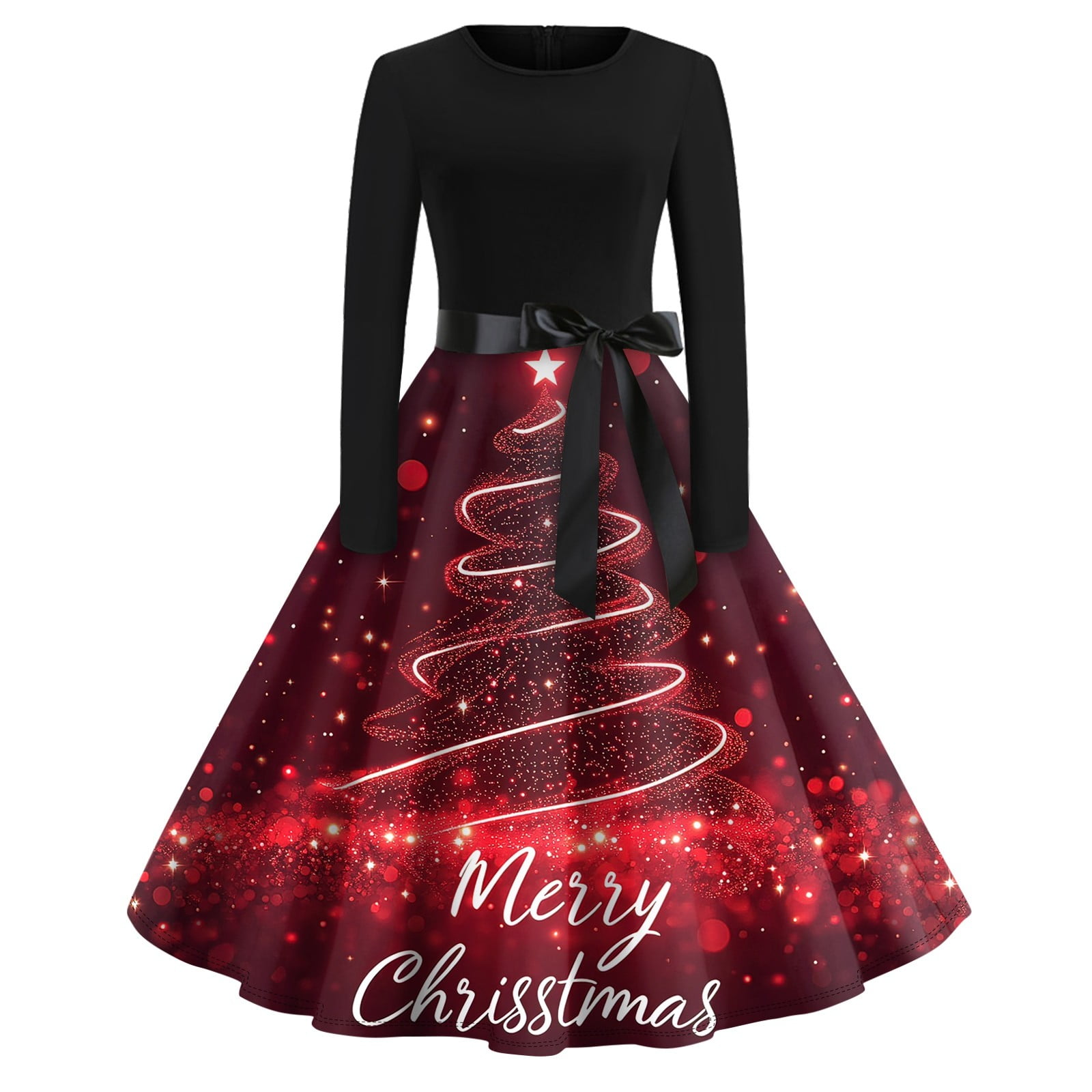 open lace back dress Portland Plaid Red Women's Dress – Classic Whimsy main image 0