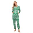 thumbnail image 1 of Women's Christmas Family Pajamas,Cute Christmas Print Pajamas, Hooded Holiday Sleepwear, 1 of 9