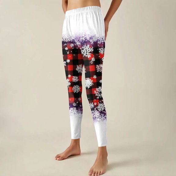 Women's Christmas Halloween Crossover Leggings High Waisted Soft Stretch Feel Festive Print Detail Pull-on Comfort Casual Movement Machine Washable