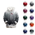 thumbnail image 1 of Women's Christmas Hoodie 2025 Trendy Long Sleeve Trim Snowflake Graphic Hooded Sweatshirt with Pockets Xmas Pullover Top, 1 of 4
