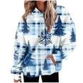 thumbnail image 1 of Women's Christmas Hoodies Oversized Sweatshirts Pullover Fashion Christmas Graphic Printed Sweaters Loose Long Sleeves Xmas Holiday Clothing Tops with Pocket, 1 of 7