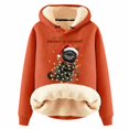 thumbnail image 1 of Women's Christmas Hoodies Thick Cat Print Long Sleeve Hooded Sweatshirts Xmas Holiday Cute Long Sleeve Loose Pullover Tops Winter Y2k Clothes, 1 of 4