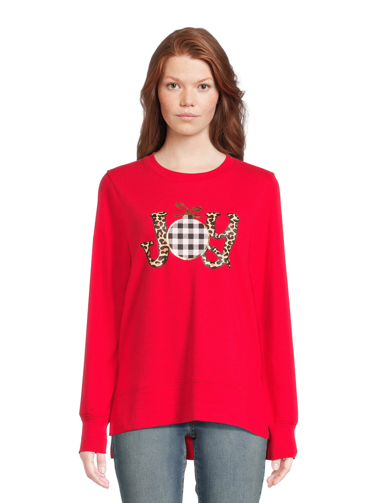 Festive Check JOY Oversized Sweater - FINAL SALE