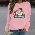 thumbnail image 1 of Women's Christmas Long Sleeve Sweatshirts Featuring Festive Patterns Round Neck and Loose Fit, 1 of 4