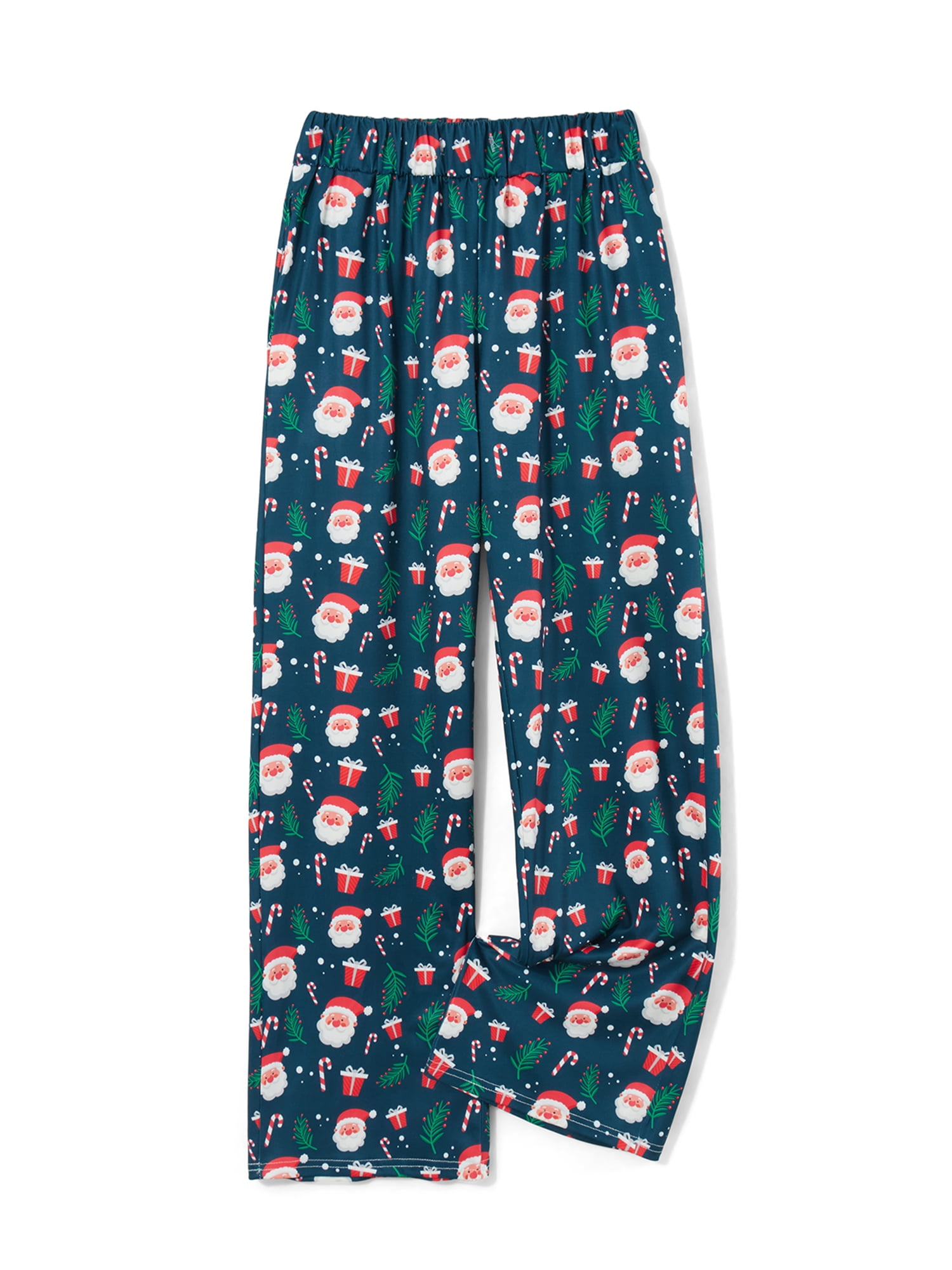 Women's Christmas Lounge Pants Snowflake Santa Gnome Print Loose Comfy