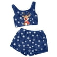 thumbnail image 1 of Women's Christmas Pajama Set Soft Tank Top and Shorts Cozy Sleepwear Loungewear Outfit Holiday Nightwear Comfortable Two Piece, 1 of 2