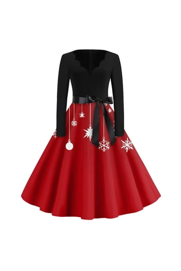 long sleeve xmas dress Winter Cute Baby Girl Puffy Christmas Toddler Birthday Princess Dress so you wear more comfortable Mini Long Sleeve Off Shoulder