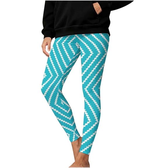 Women's Christmas Print Leggings Christmas Striped Print Sweatpants Comfort Casual Sweat Pants Workout Running Yoga Leggings Workout Running Gym Yoga Leggings