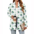 thumbnail image 1 of Women's Christmas Printed Lightweight Cardigan Long Sleeve Casual Loose Thin Fit With Pockets Jacket for Holiday Comfort and Everyday Wear,White,XL, 1 of 4