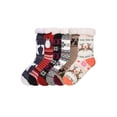 thumbnail image 1 of Women's Christmas Printed Sherpa Lined Cozy Thermal Non-Skid Grip Socks (Assorted 6 PK, Size:9-11), 1 of 8
