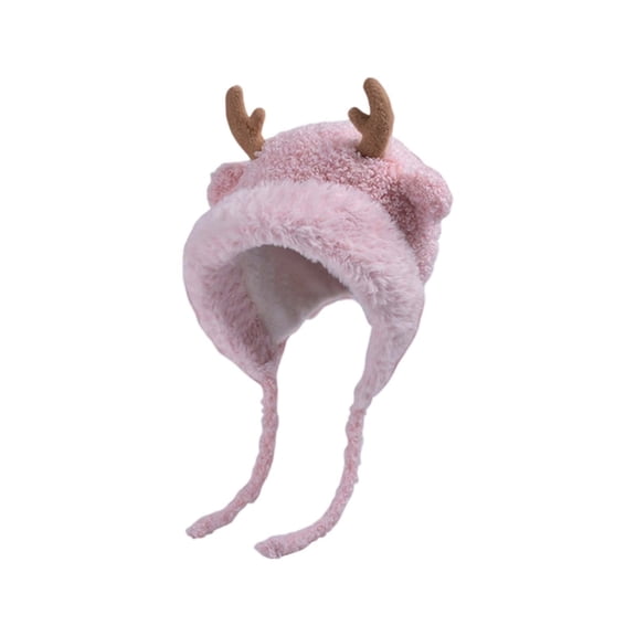 Women's Christmas Santa Knitted Hat - Winter Thickened Warm Ear-Warming Cap, Cute Fashion Pull-On Woolen Hat,Size:One Size