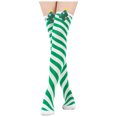 thumbnail image 1 of Women's Christmas Socks Fashion Three-Dimensional Christmas Knee High Sock Striped Candy and Cute Accessories Winter Warm Christma Socks, 1 of 7