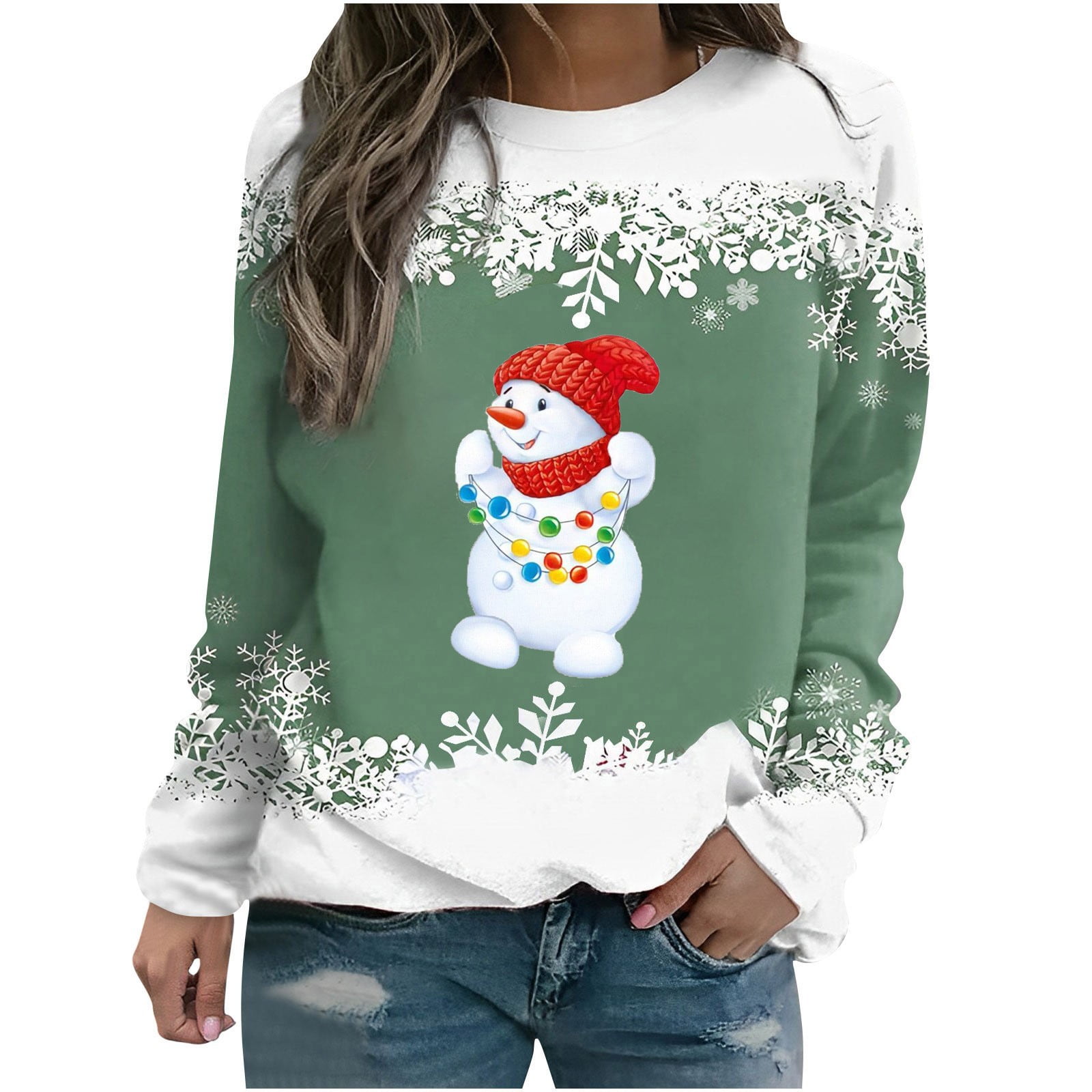 New Snowflake O Neck Sweater New Snowflake O Neck Sweater