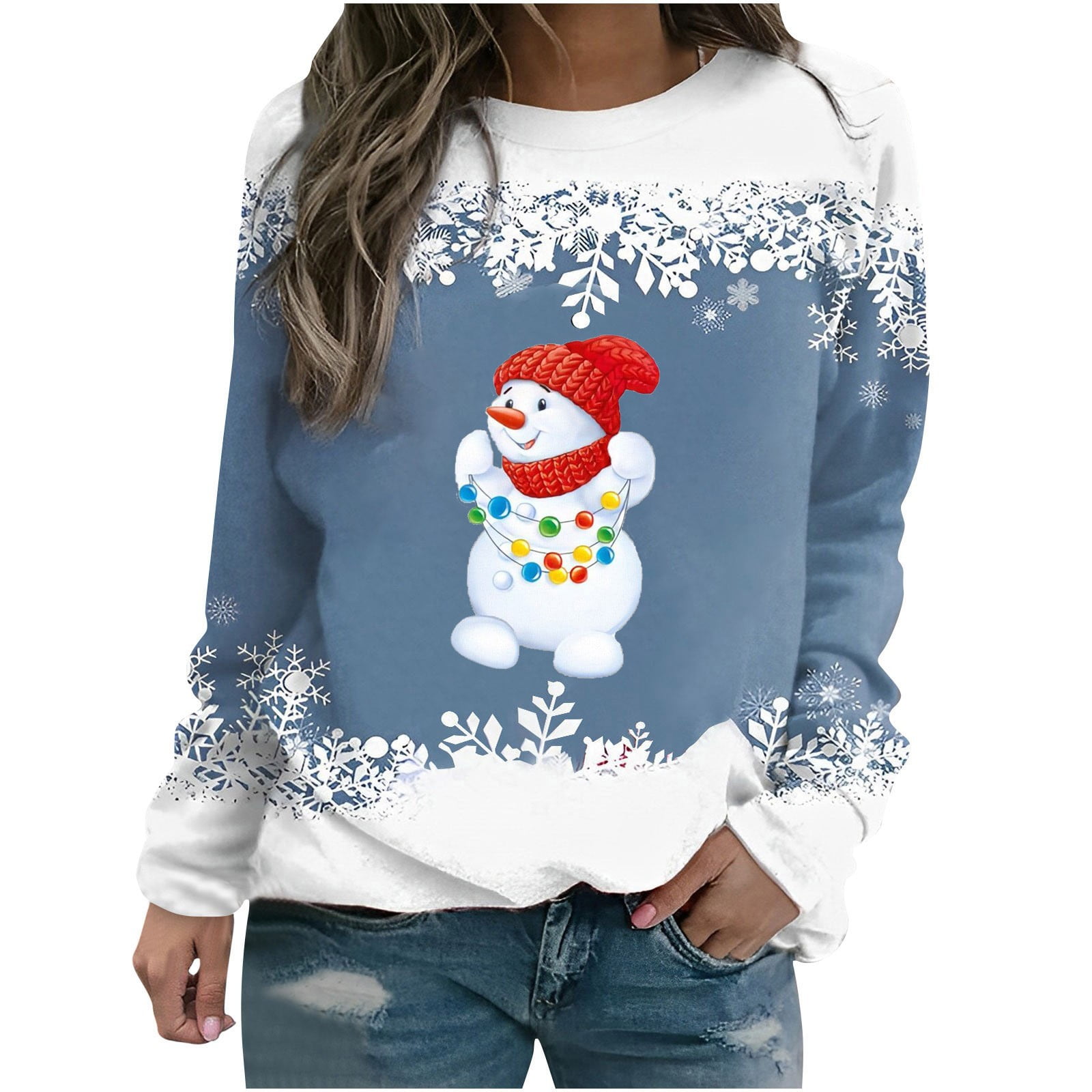 New Snowflake O Neck Sweater New Snowflake O Neck Sweater