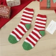 thumbnail image 1 of Women's Christmas Stockings Cozy Coral Fleece Plush Mid Crew Holiday Stocking for Women Fuzzy Lounge Socks Party Christmas Gift Winter Thermal Socks, 1 of 3
