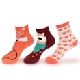 thumbnail image 1 of Women's Christmas Super Soft Cozy Warm Fuzzy Comfy Home Indoor Outdoor Socks, 3 Pairs - Asst G, 1 of 1