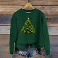 thumbnail image 1 of Women's Christmas Sweater Women Sweaters Holiday Print Round Neck Long Sleeve Pullover Sweater for A Festive and Casual Look, 1 of 4