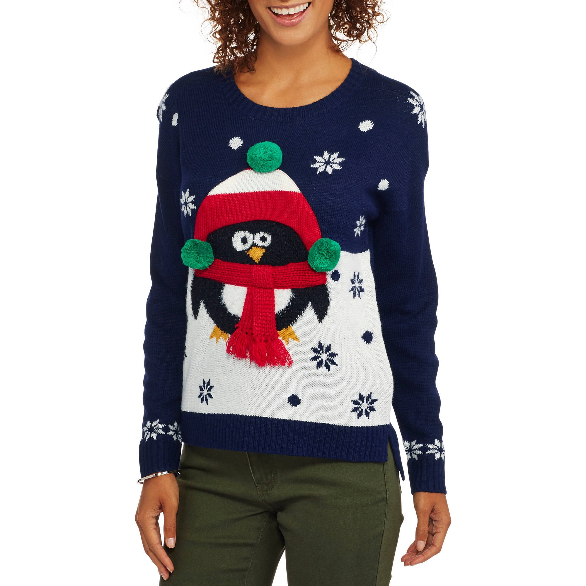 Women s Christmas Sweater with Sound Online Exclusive SNOWY