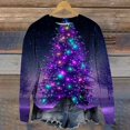 thumbnail image 1 of Women's Christmas Sweaters Sweaters for Women Trendy Loose and Cozy Christmas Round Neck Long Sleeve Sweater with Classic Holiday Prints, 1 of 4