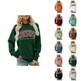 thumbnail image 1 of Women's Christmas Sweatshirt 2025 Long Sleeve Crewneck Jesus The Way The Truth The Life Christian Sweat Shirts Pullover Top, 1 of 4