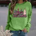 thumbnail image 1 of Women's Christmas Sweatshirt Graphic Print Long Sleeve Crewneck Sweatshirt Pullover Holiday Party Top Cozy Casual Streetwear Style, 1 of 3