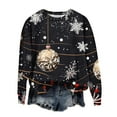 Women's Christmas Sweatshirt Christmas Trees Graphic Pullover Tops Long