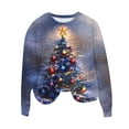 thumbnail image 1 of Women's Christmas Sweatshirts Casual Round Neck Blouses Fashion Christmas Printed Long Sleeves Shirts Cute Xmas Loose Soft Sweatshirt Pullover Tops, 1 of 4