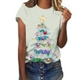 thumbnail image 1 of Women's Christmas Sweatshirts Christmas Meteor Graphic Tee Shirts Relaxed Fit Tops Short Sleeve Pullover Sweater Blouse Trendy 2025 Summer Blouses, 1 of 4