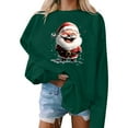 thumbnail image 1 of Women's Christmas Sweatshirts Loose Pullover Shirts Xmas Graphic Printed Blouses Tops Long Sleeve Crew Neck Sweaters Casual Holiday Clothing, 1 of 4